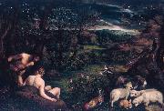 Jacopo Bassano Paradiso terrestre oil